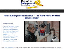Tablet Screenshot of penisenlargementreviews.com